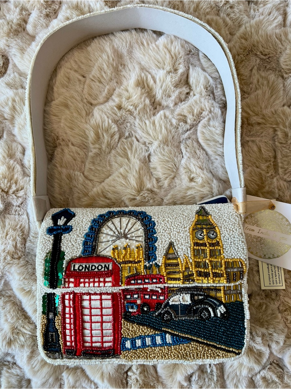 NEW RELEASE London Beaded Shoulder Bag NWT